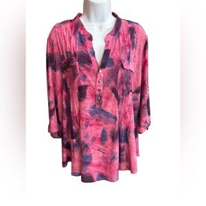 Pink and Purple Women's Top